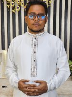 cuff hand panjabi 104 white - Image 2