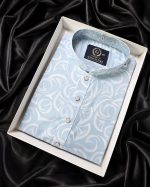 micro cotton panjabi 126(light sky blue) - Image 2